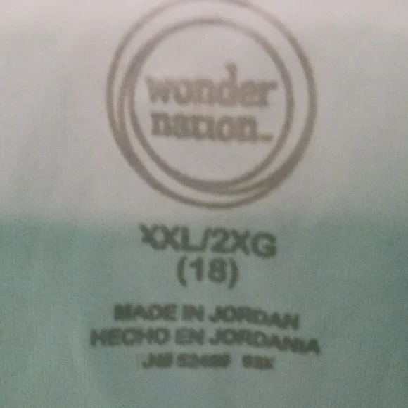 wonder nation White and Light Blue Tee with Logo Print - Picture 2 of 5